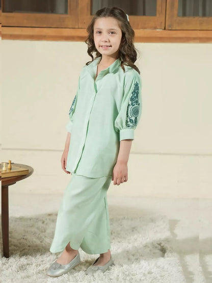 Panache Apparel Noore Eid Edit Lawn Embroidered Co-Ord Set-Chim Chim