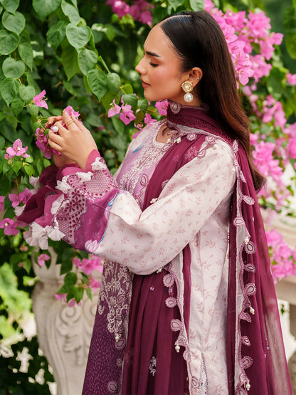 Parishay Ivy Bloom Viscose Embroidered Stitched 3-Piece Suit-IW-14