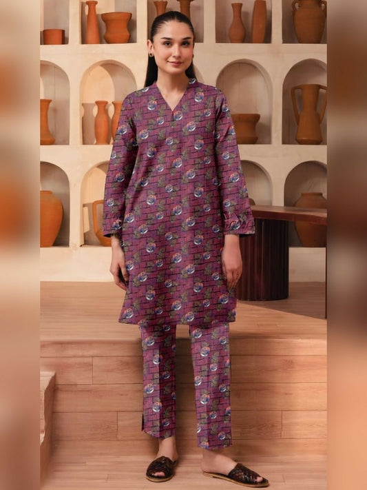 Bin Shaukat Khaddar Printed Unstitched 2-Piece Suit