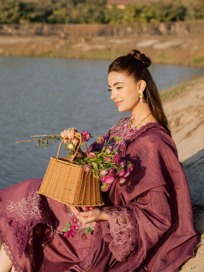 Parishay Summer Queen Vol 2 Lawn Embroidered Unstitched 3-Piece Suit-SQU-03