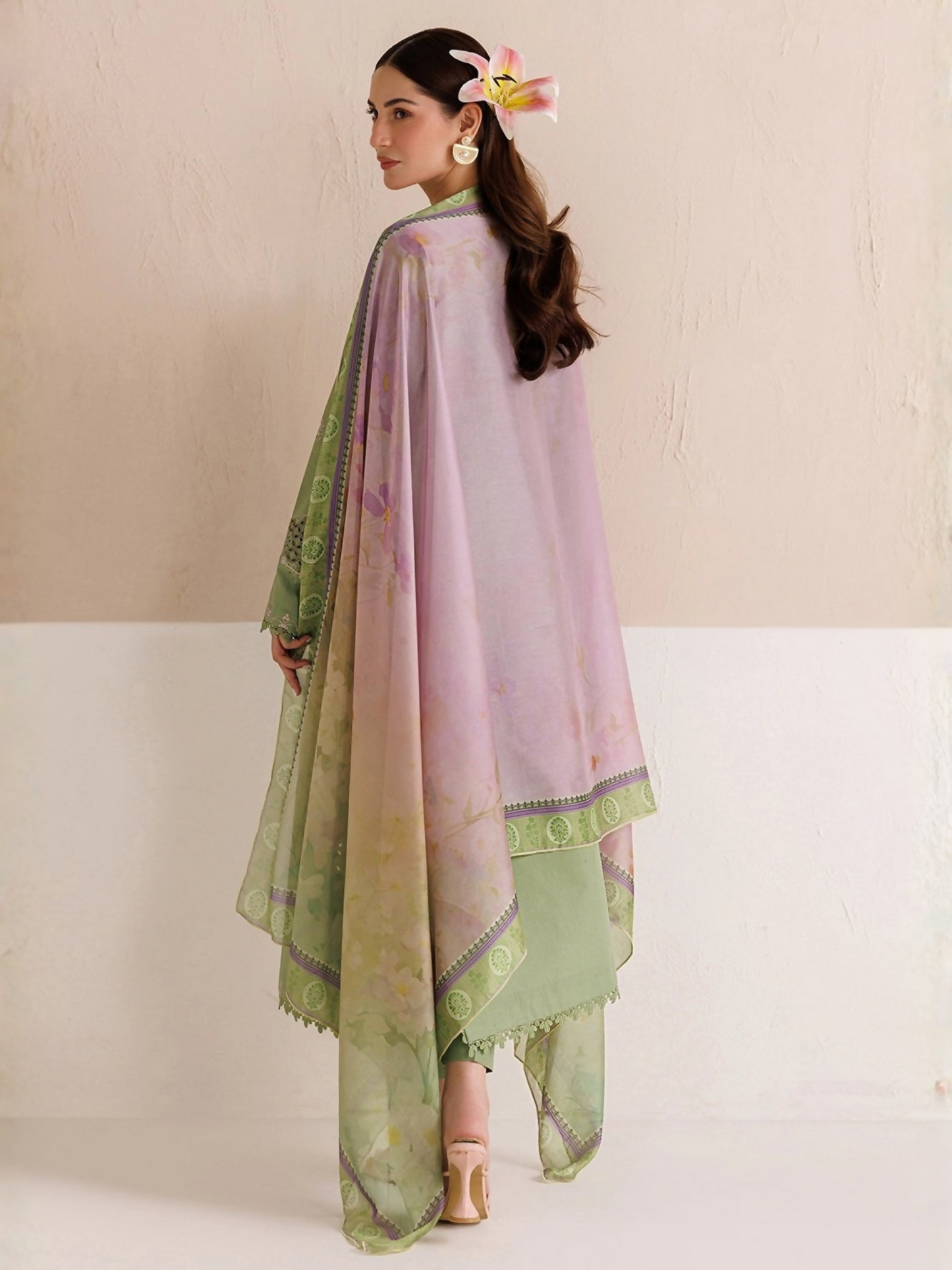 Panache Apparel Mistfall Vol II Cotton Embroidered Stitched Suit-Caelis