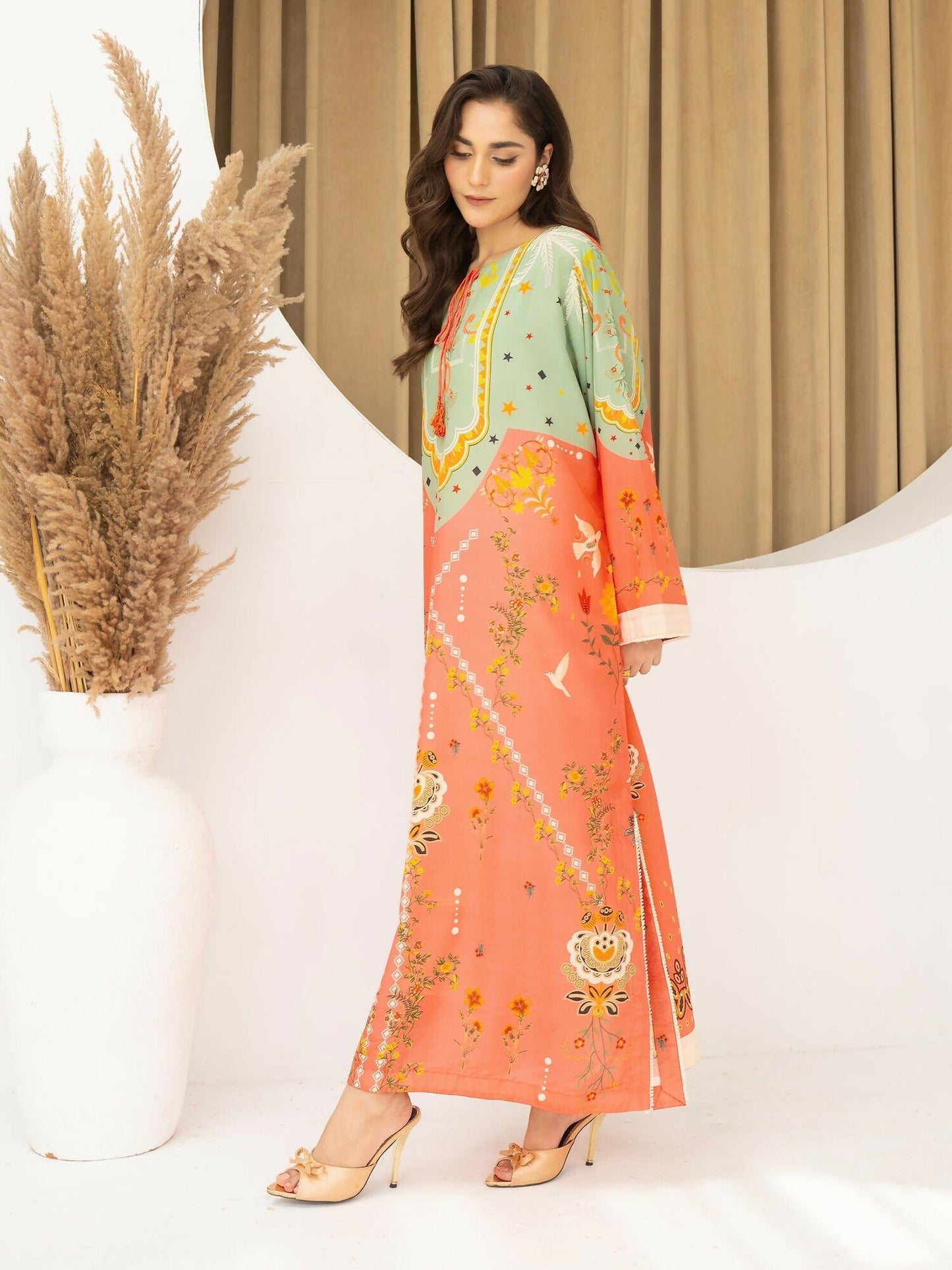 Panache Apparel Florise Lawn Printed Shirt-Xenya