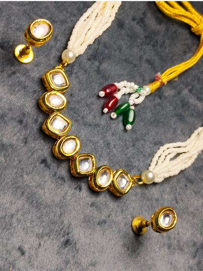H&A Jewellery Indian Kundan Choker Set