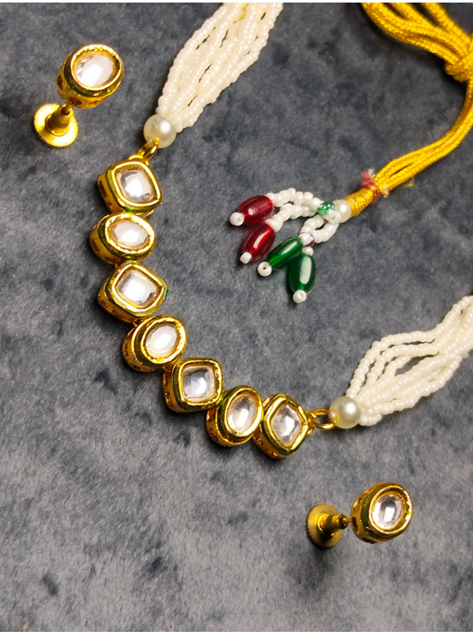 H&A Jewellery Indian Kundan Choker Set