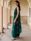 Green Panache Apparel Noor Mahal Cotton Printed Stitched Suit-Aylaar