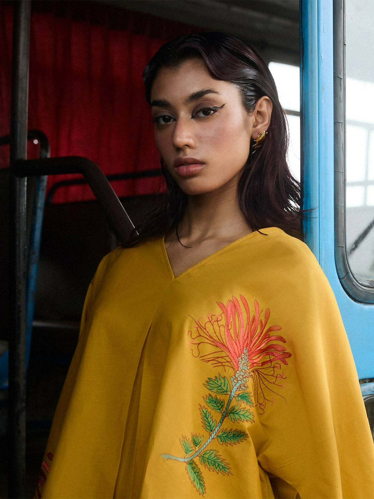 Jugnu by Hussain Rehar Cotton Embroidered Stitched 2-Piece Suit-Zinnia