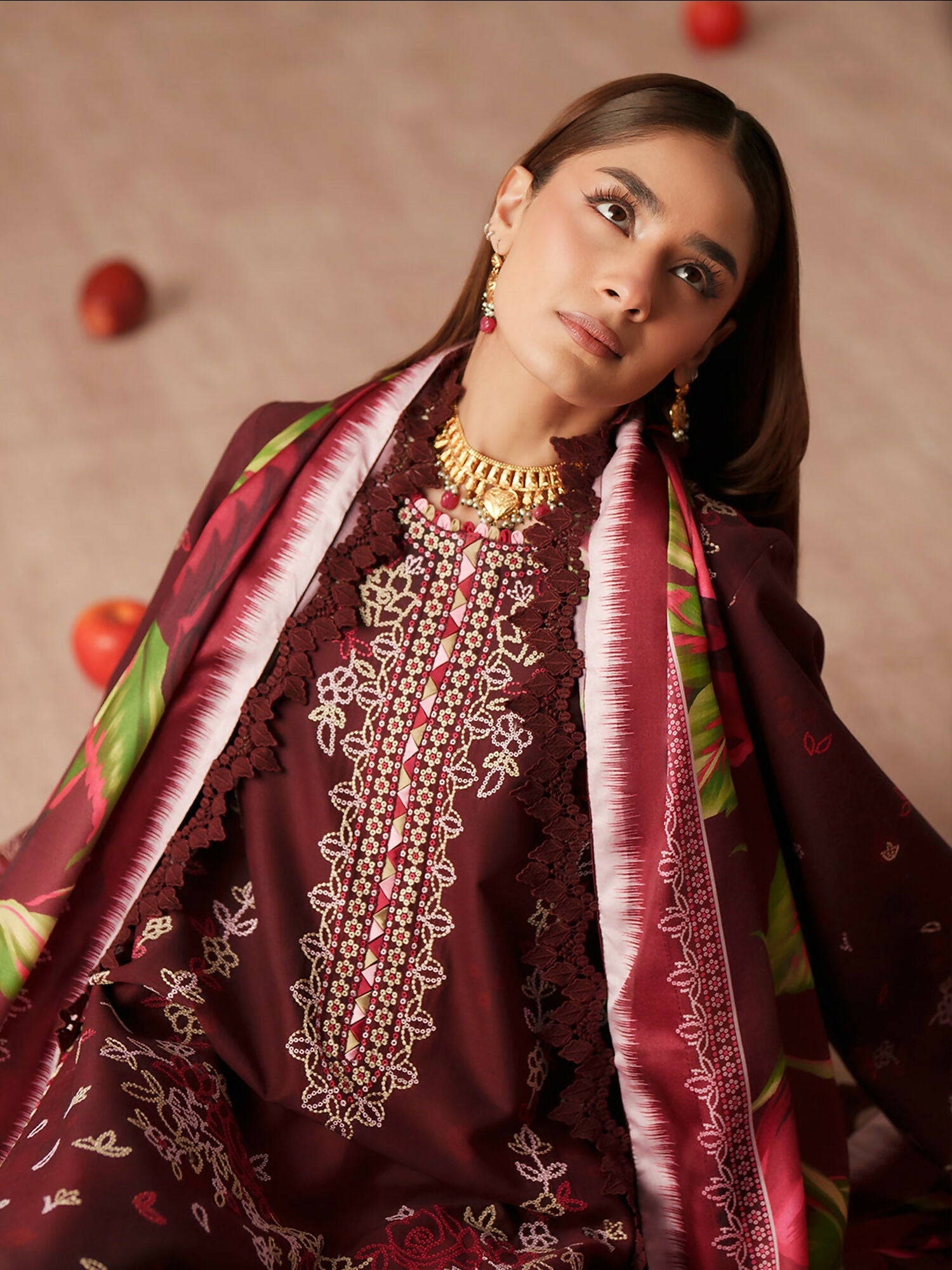 Binilyas Jojo Summer'26 Lawn Embroidered Unstitched 3-Piece Suit-81B
