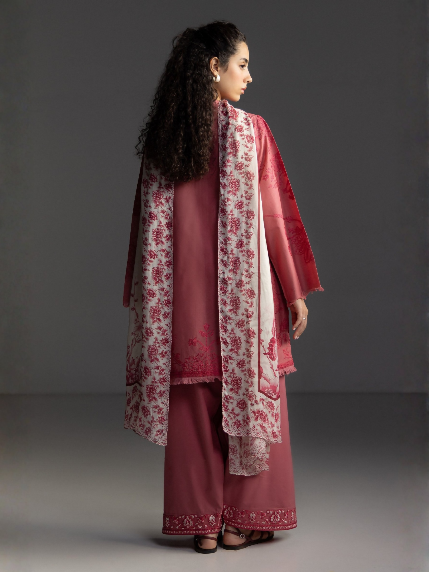 COCO by Zara Shahjahan Lawn'26 Embroidered Unstitched 3-Piece Suit-Aviona-3B