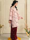 Mannat Clothing Boho Summer'26 Cotton Embroidered Stitched Suit-Soft Vine