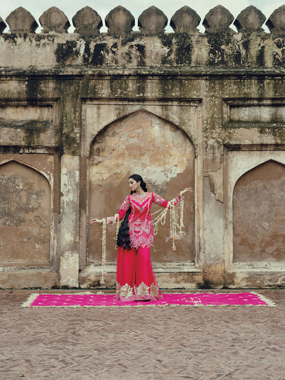 Parishay Ranibagh Luxury Formals Silk Embroidered Unstitched 3-Piece Suit-Gul Bahaar