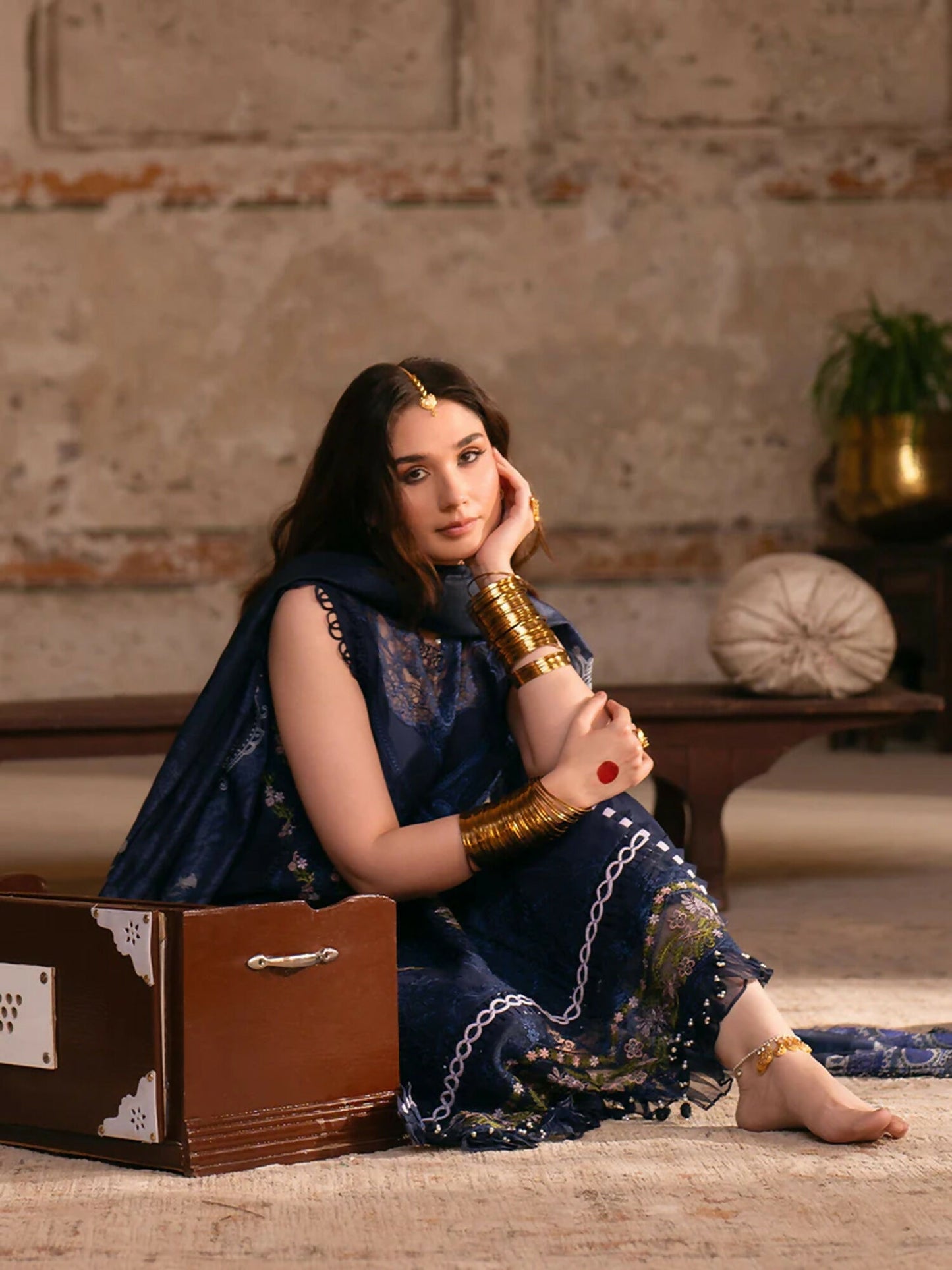 Parishay Mastani V2 Lawn Embroidered Unstitched 3-Piece Suit-MI - 05