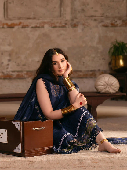 Parishay Mastani V2 Lawn Embroidered Unstitched 3-Piece Suit-MI - 05