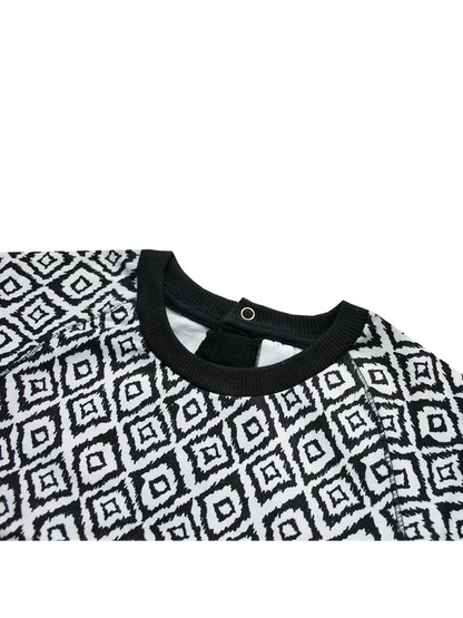 Funky Printed Baby Club Aztec Pattern Sweat Shirt-9096