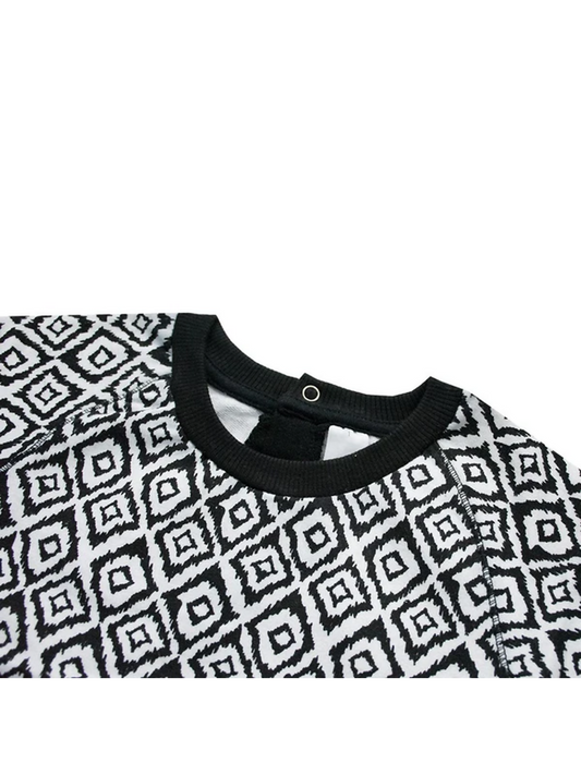 Funky Printed Baby Club Aztec Pattern Sweat Shirt-9096