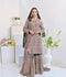 Ruby's Couture Wedding Collection Chiffon Embellished Sharara-Zimal