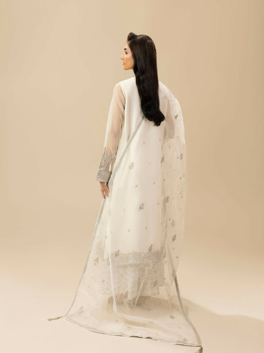 Shurooq Garden Of Dreams Organza Embroidered Stitched 3-Piece Suit-Jasmine