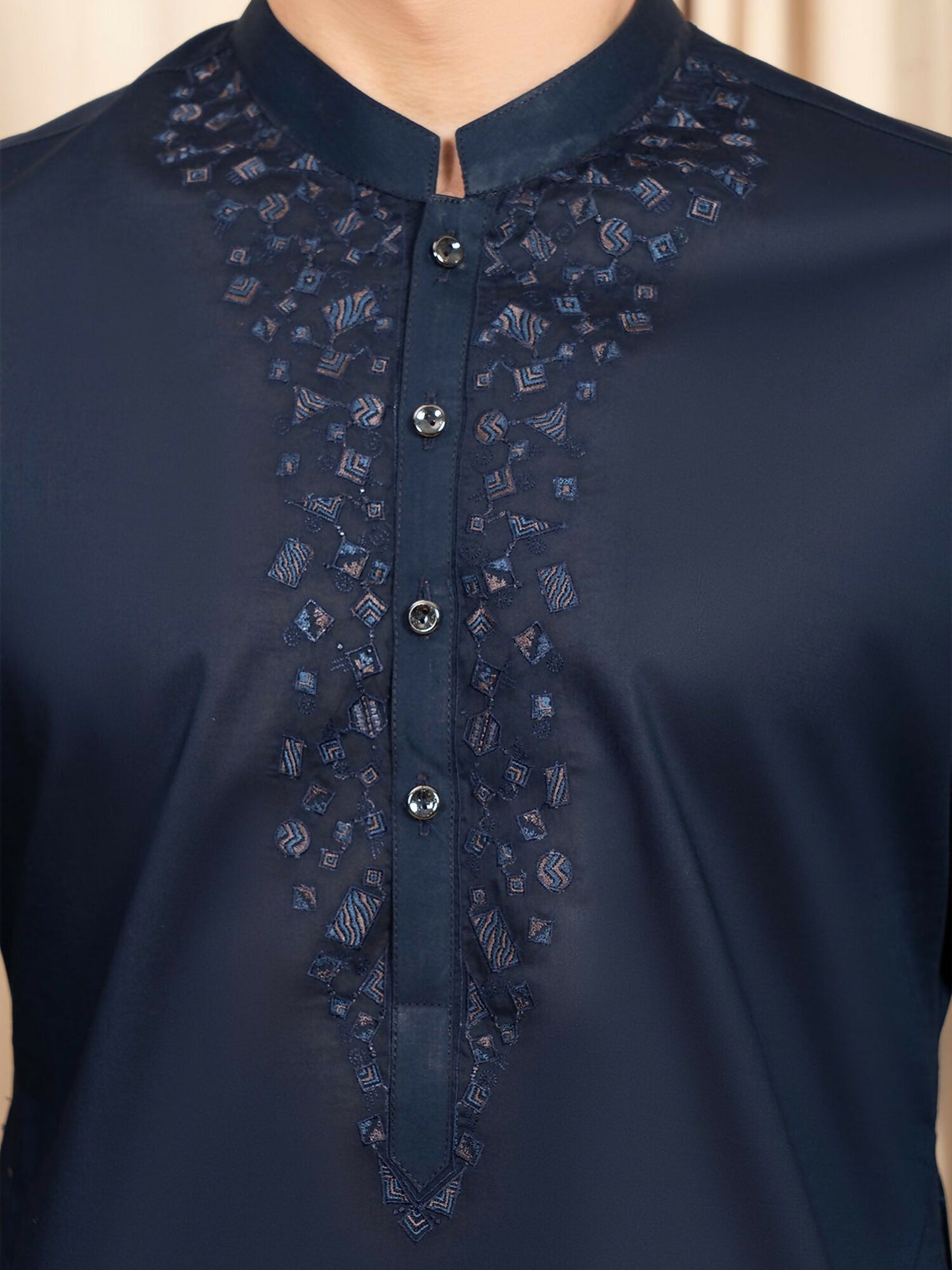 Fabrich Men Embroidered Unstitched Shalwar Kameez-GTS-B-030