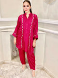 Allure By IH Co-Ord Drop 1 Thai Silk Embellished Co-Ord Set-Macy