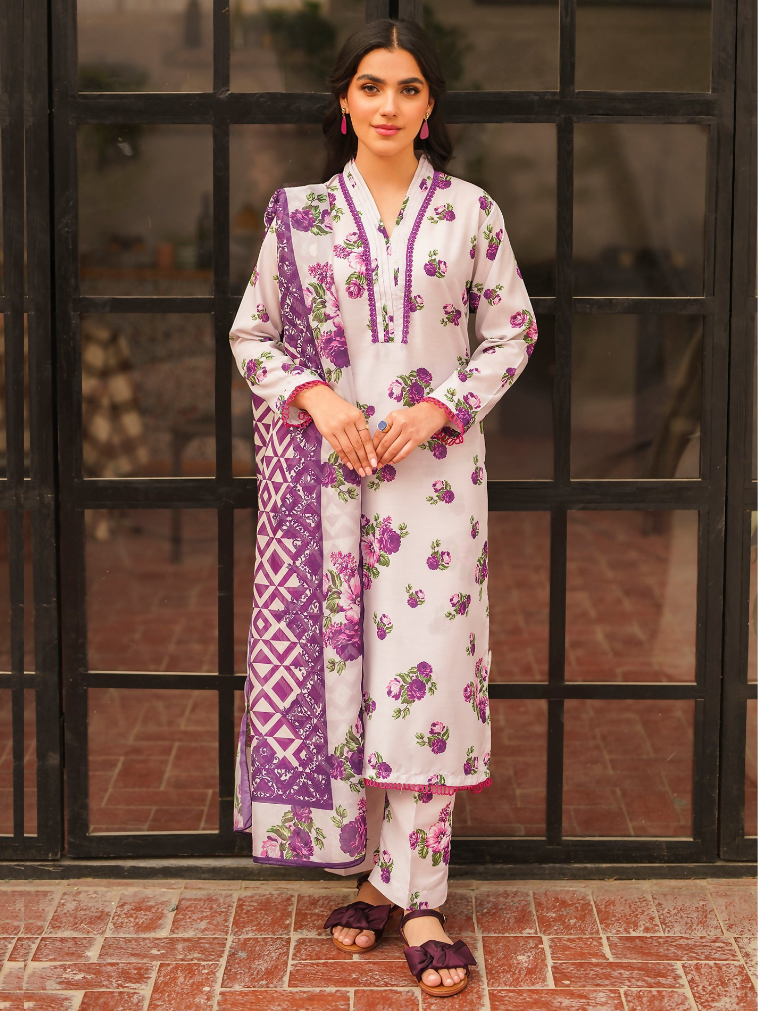 Panache Apparel Swiss Lawn Printed Stitched Suit-Rayen