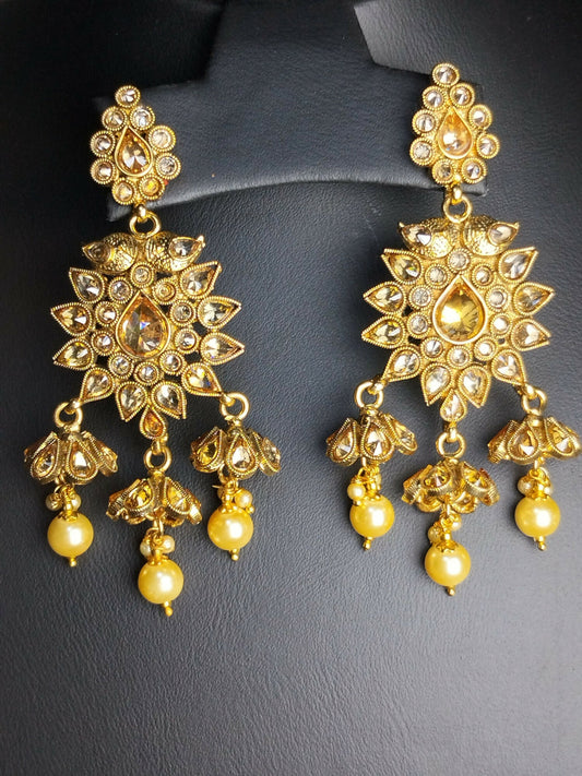 H&A Jewellery Polki Earings