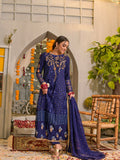 Ruby's Couture Poshak Organza Embellished Stitched 3-Piece Suit-Roshanara