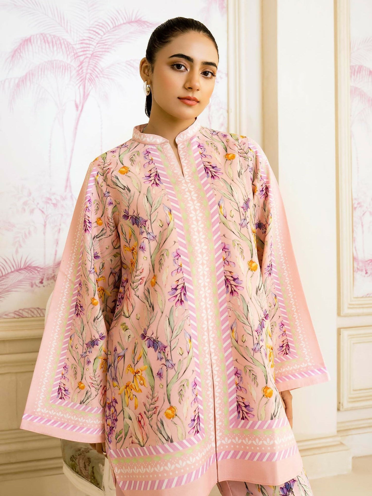 Allure By IH Salina Lawn Silk Printed Co-Ord Set-Vanya