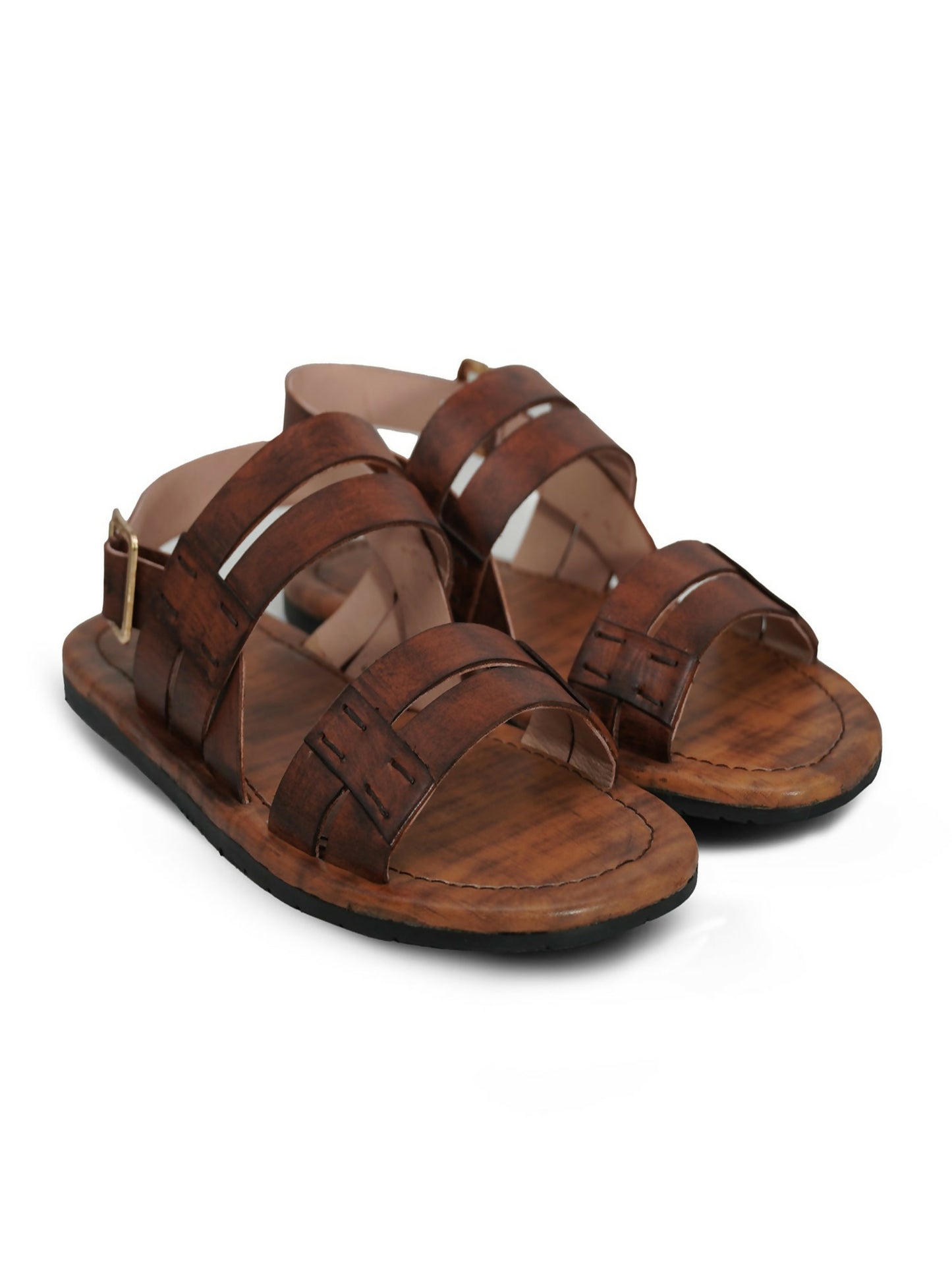 Men's cow leather sandals by Royale Leather with durable rubber sole and comfortable design, blending traditional and modern style