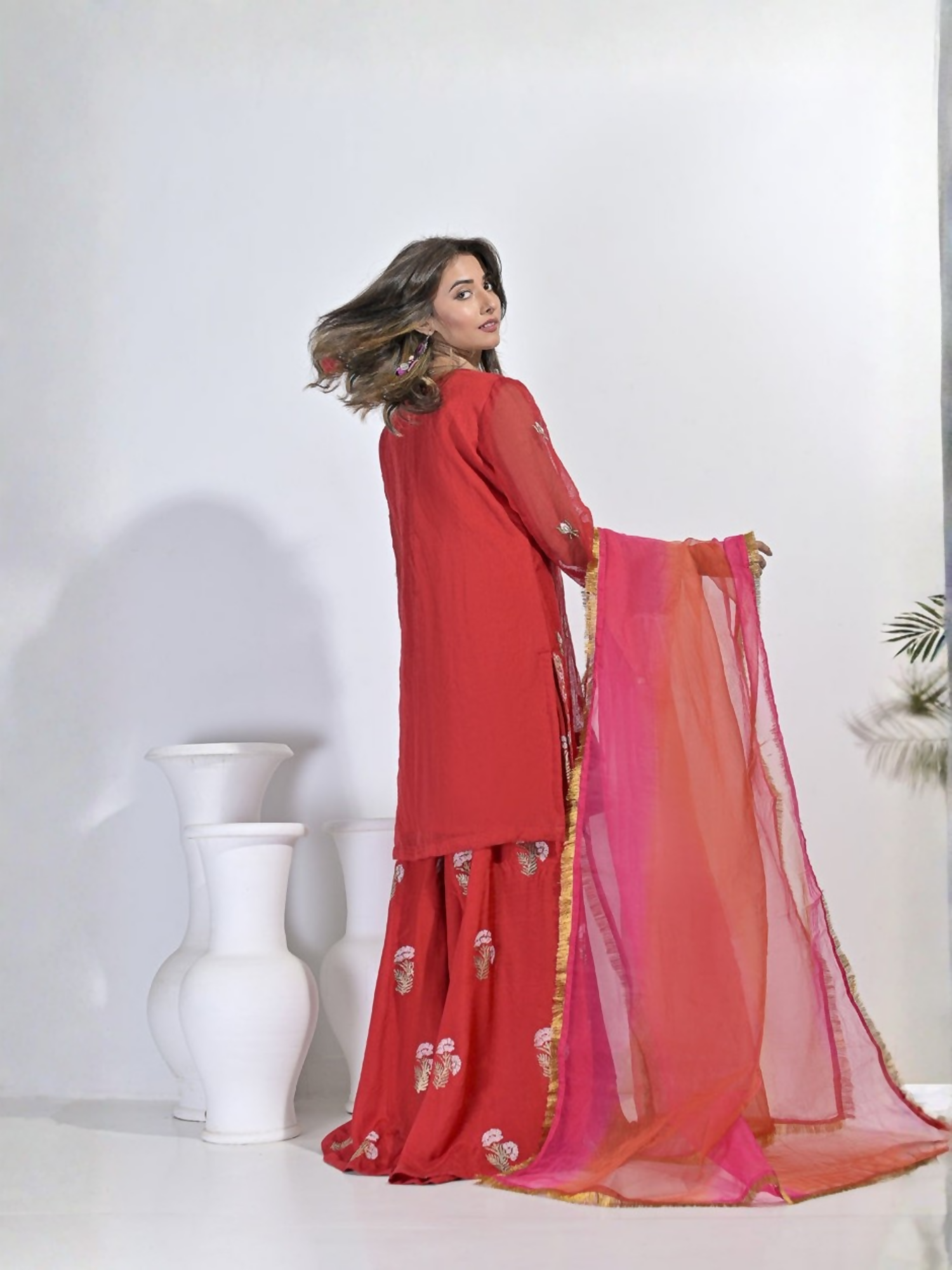 Ruby's Couture Festive Fall'25 Khadi Net Embellished Stitched Lehenga-Muntaha