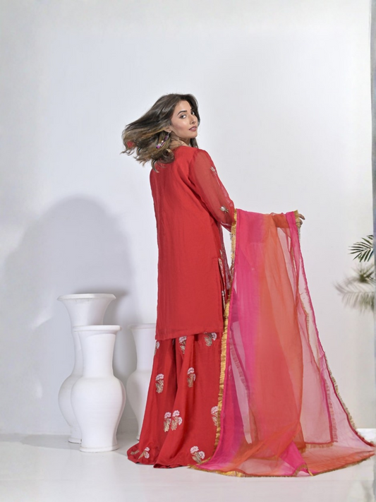 Ruby's Couture Festive Fall'25 Khadi Net Embellished Stitched Lehenga-Muntaha