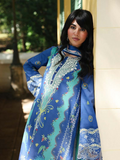 Qalamkar Qprints Lawn'26 Embroidered Unstitched 3-Piece Suit-AX-10-(B)-Viona