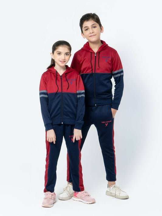 Red and blue Velvour Winter Tracksuit-VWT08-A