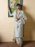 Hussain Rehar Pret SS'25 Raw Silk Embellished Stitched 3-Piece Suit-Miage