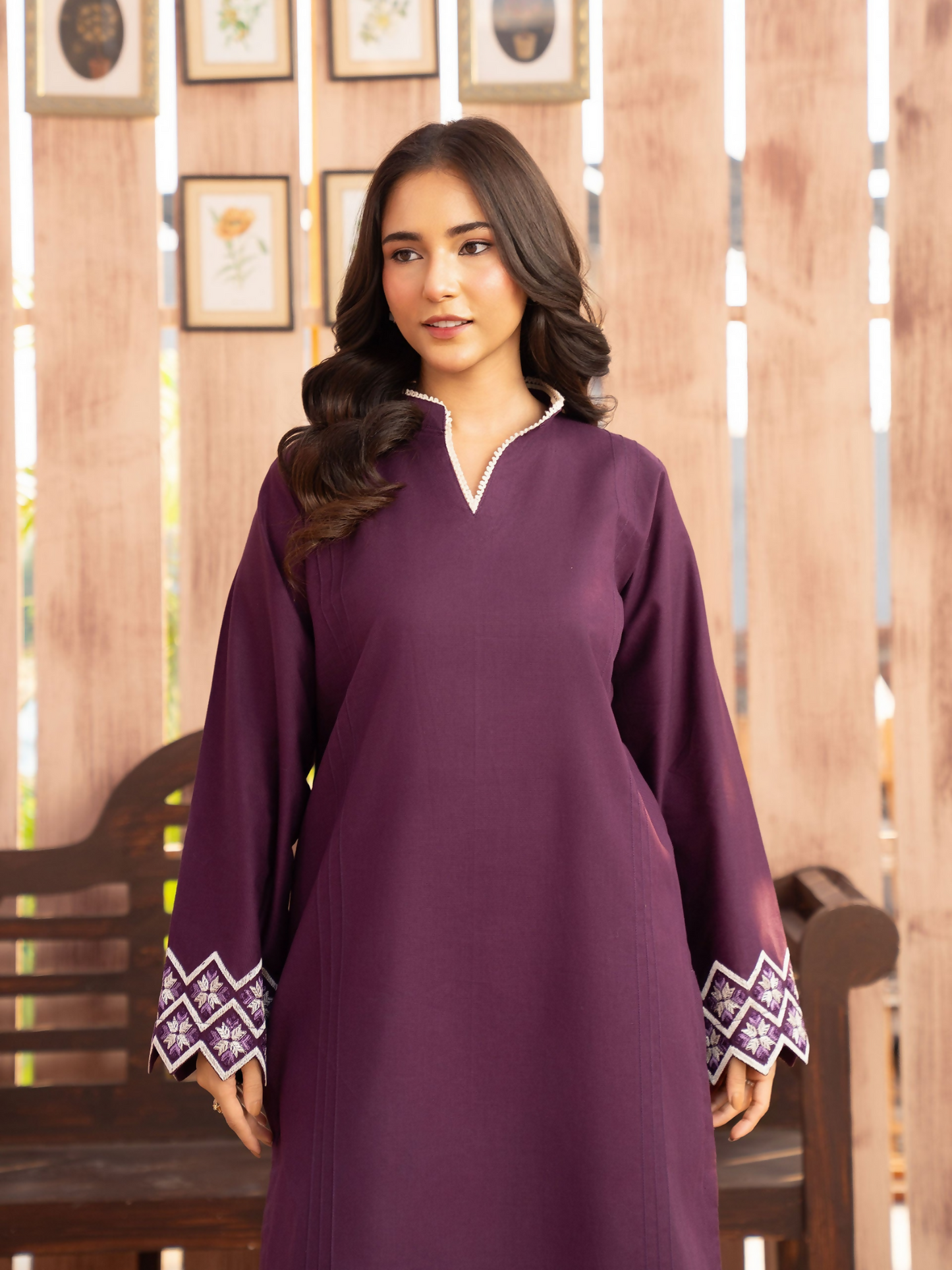 Panache Apparel Winter Core Khaddar Embroidered Stitched Suit-Chill