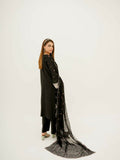 Kachy Dhaagy Lawn Embroidered Stitched 3-Piece Suit-Elaaf
