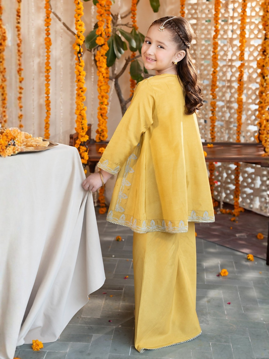 Panache Apparel Noore Eid Edit Sheesha Silk Embroidered Stitched Suit-Hoor