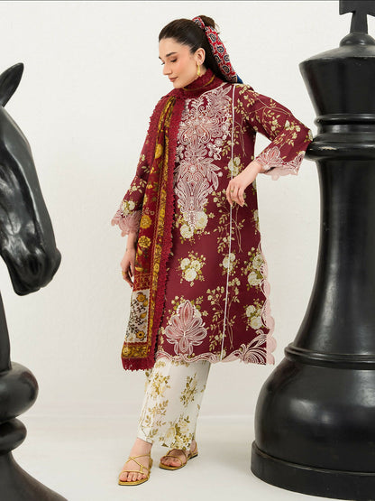 Mahnur Anaya Lawn Vol-1 Embroidered Unstitched 3-Piece Suit-ANA-012