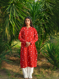 Kachy Dhaagy Cotton Embroidered Stitched 2-Piece Suit-Ayra