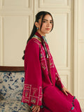 Mannat Clothing Boho Summer'26 Cotton Embroidered Stitched Suit-Crimson Muse