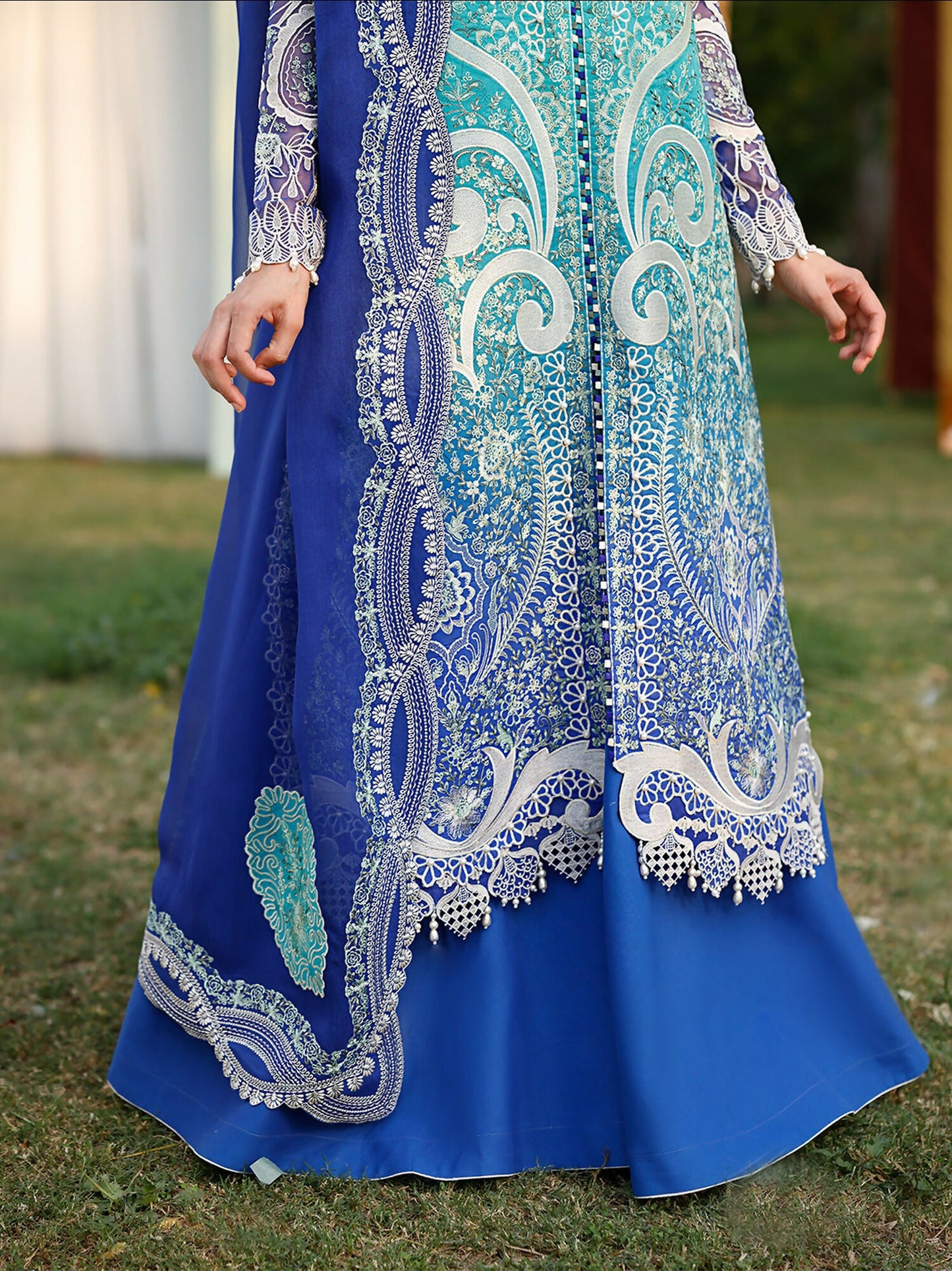 Binilyas Carnival Lawn Embroidered Stitched 3-Piece Suit-36-A
