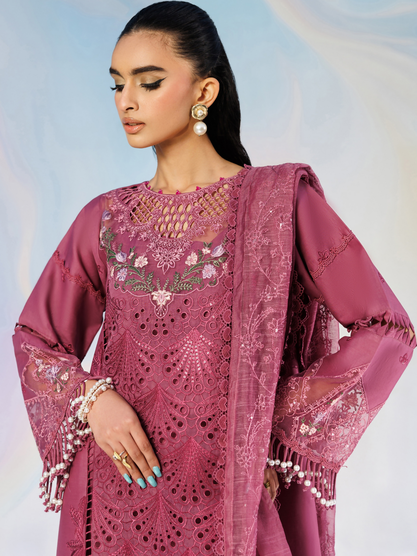 Parishay Shangrila Lawn Vol 2 Embroidered Unstitched 3-Piece Suit-ANG-04