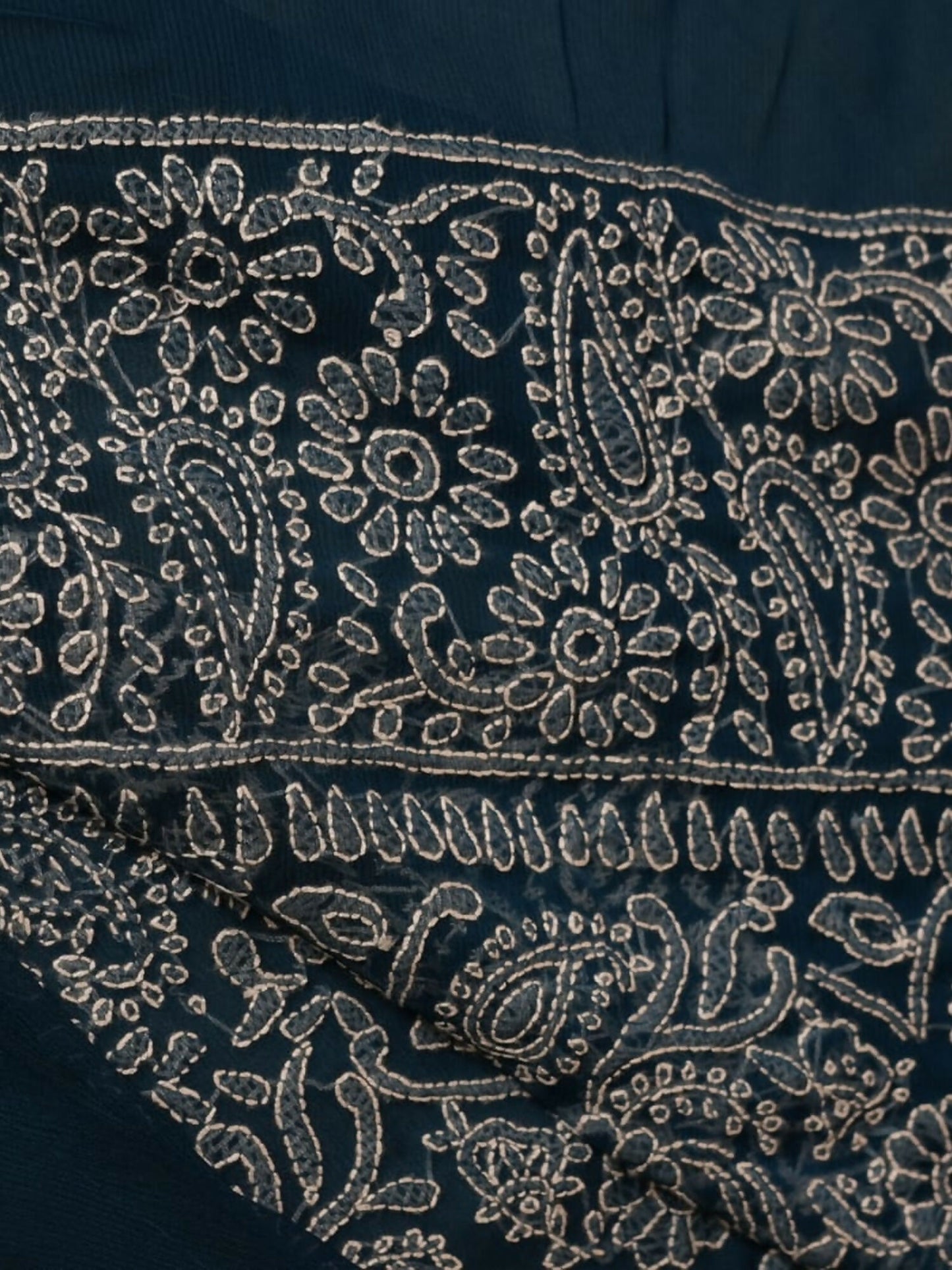 AB Hand Embroideries Chiffon Embroidered Unstitched 2-Piece Suit