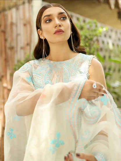 Binilyas Lawn Embroidered Unstitched 3-Piece Suit-2031-A