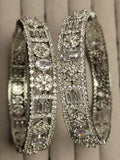 H&A Jewellery One Carat Silver Rhodium Plated Bangles
