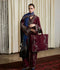 Jugnu by Hussain Rehar Karandi AW'25 Edit III Embroidered Unstitched 3-Piece Suit-Rami