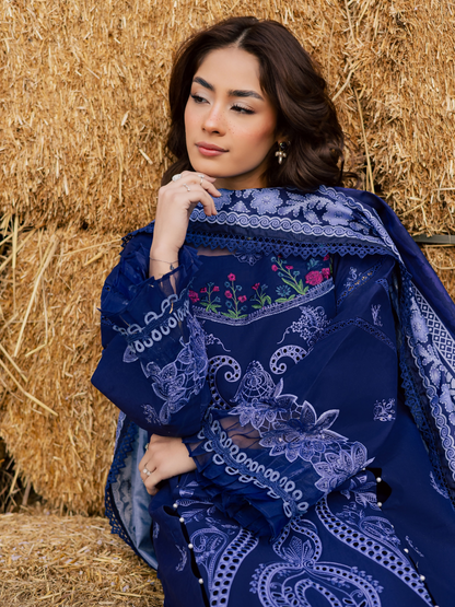 Parishay Summer Queen Vol 2 Lawn Embroidered Unstitched 3-Piece Suit-SQU-12