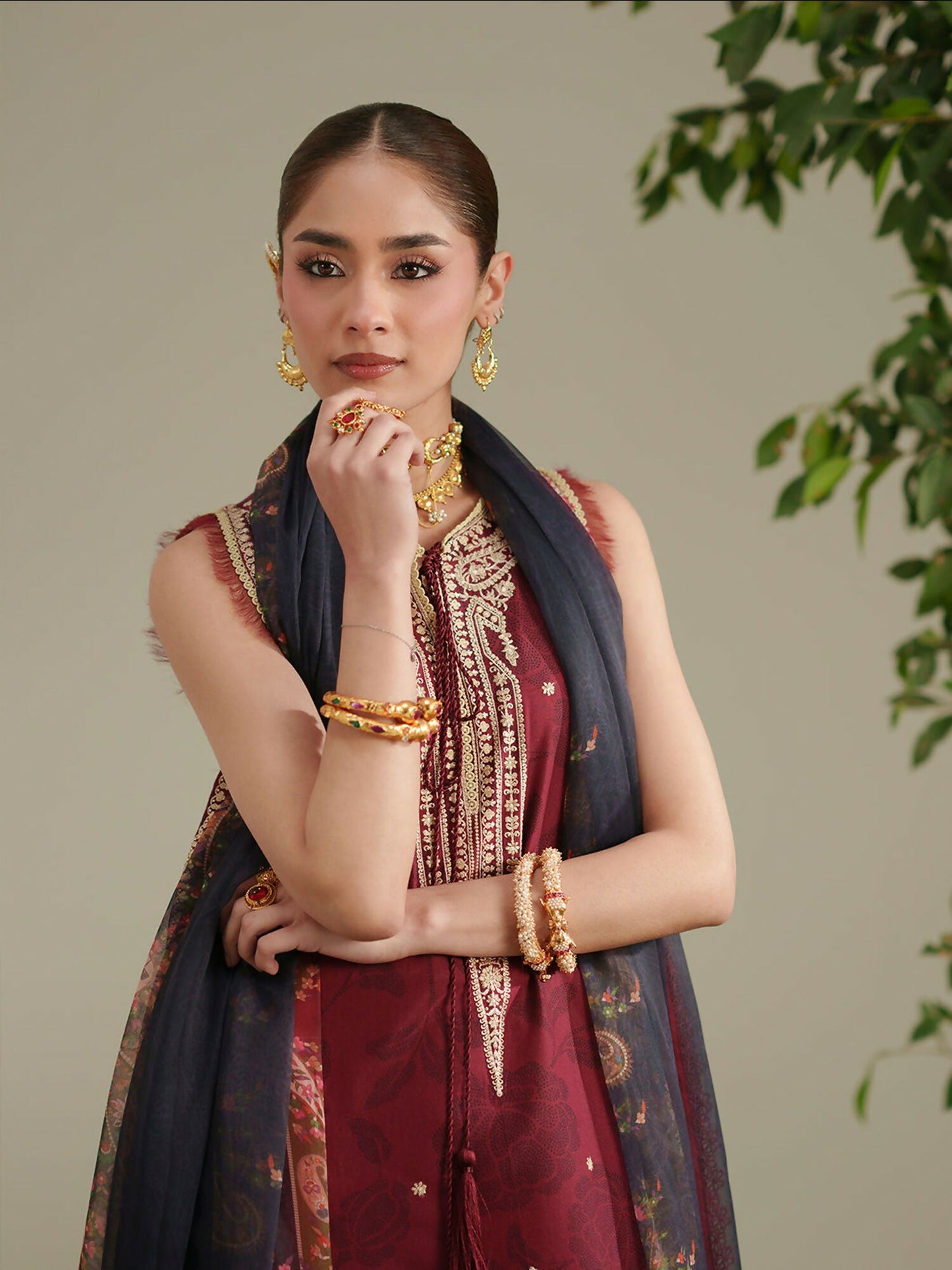 Binilyas Jojo Summer'26 Lawn Embroidered Unstitched 3-Piece Suit-84B