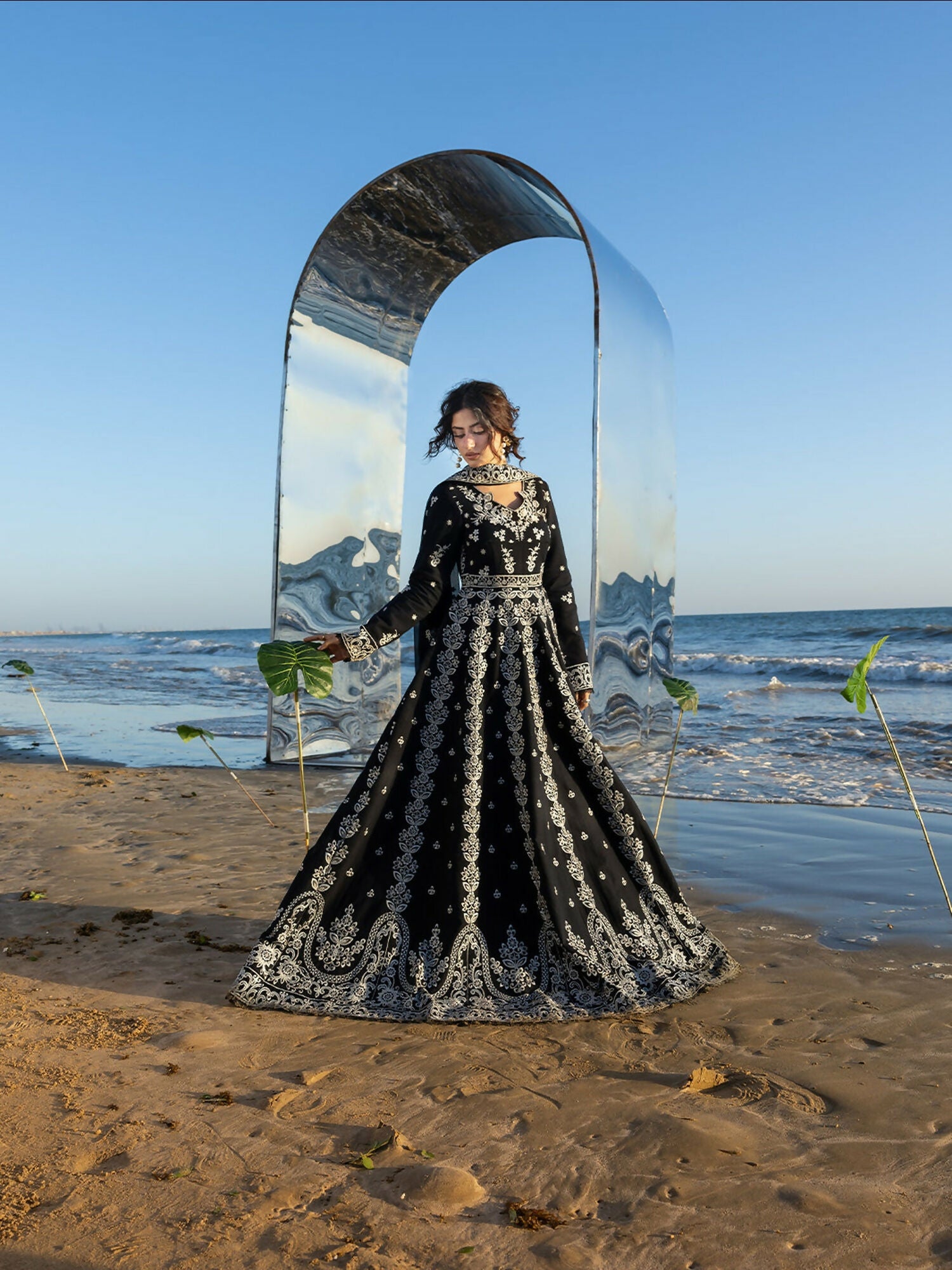 Mahnur Sirene Luxury Lawn'26 Embroidered Stitched 3-Piece Suit-S-05