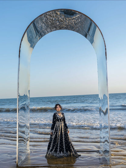 Mahnur Sirene Luxury Lawn'26 Embroidered Unstitched 3-Piece Suit-S-05