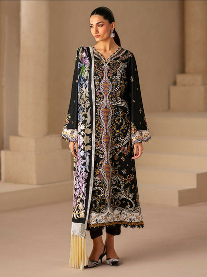 Binilyas Saqqara Kotrai Embroidered Unstitched 3-Piece Suit-167-B