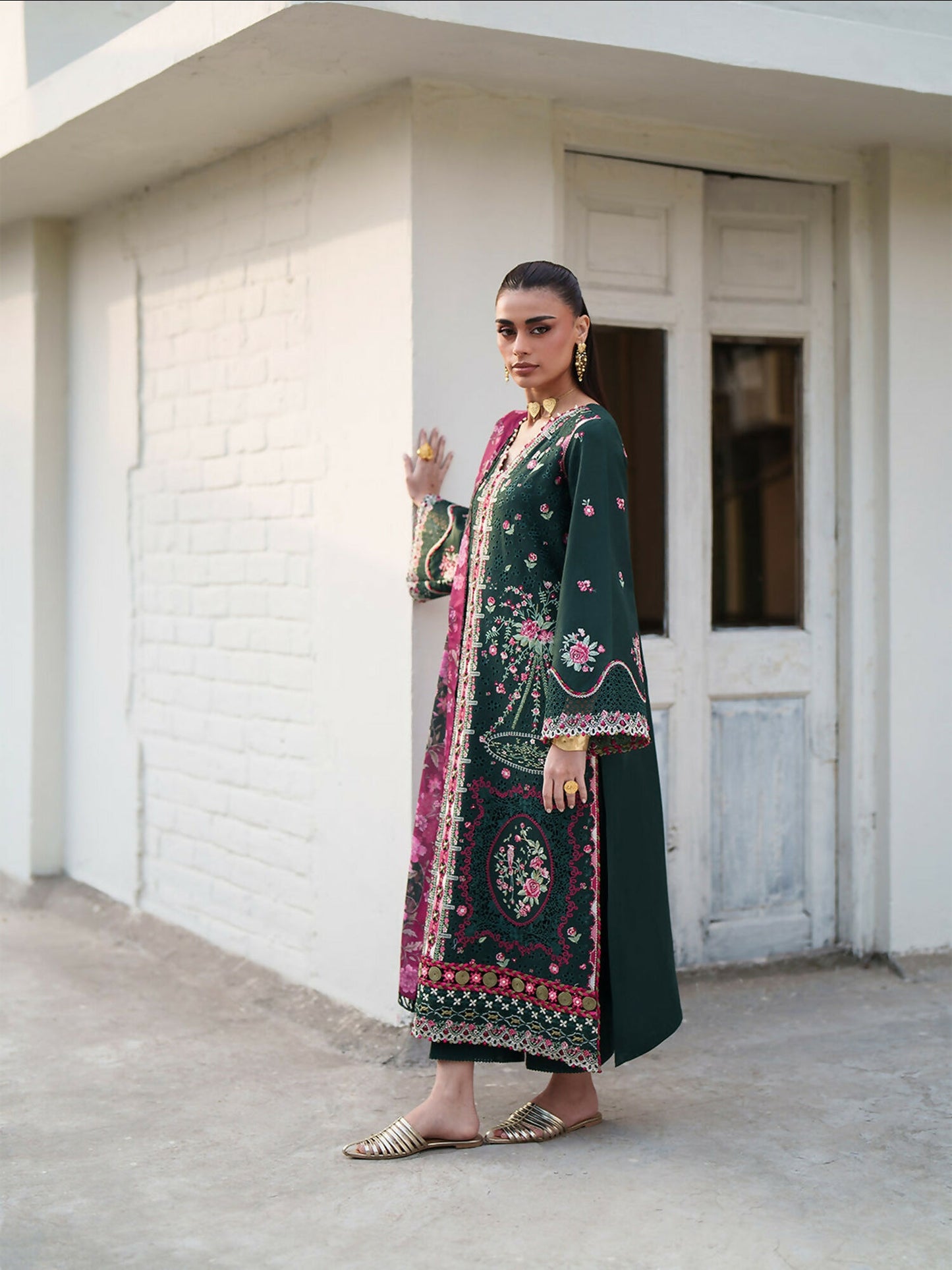 Binilyas Heritage Dore Summer'26 Lawn Embroidered Stitched 3-Piece Suit-174-B